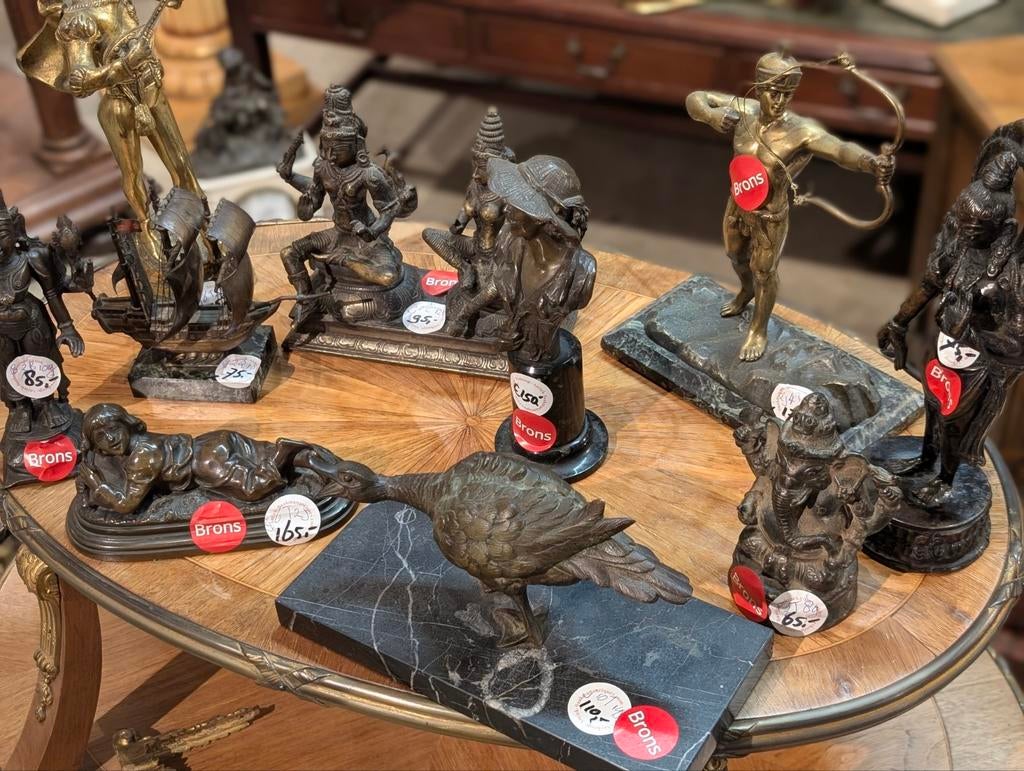 Antieke bronzen beeldjes, Ophalen, Gebruikt