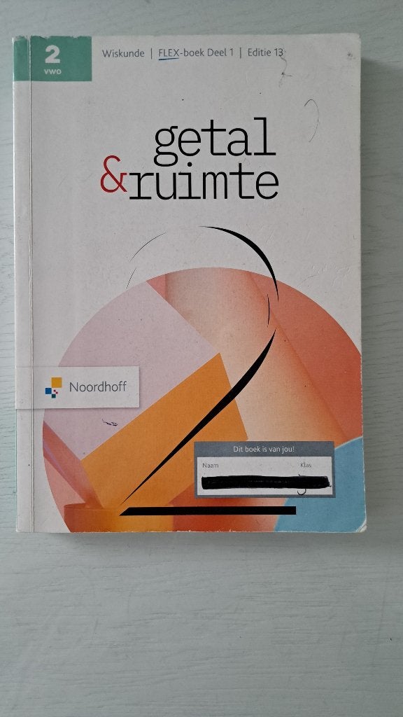 Wiskunde boek 2 VWO deel 1, Boeken, Ophalen of Verzenden, Gelezen, VWO, Wiskunde A