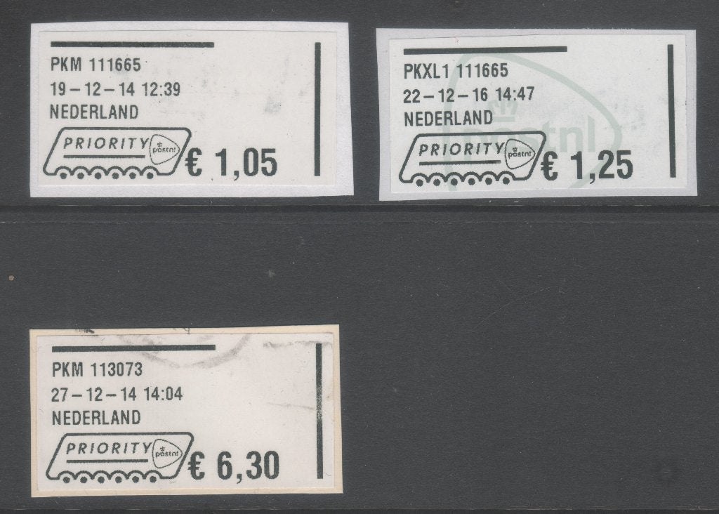 3 machinezegels Postnl priority (PZ 59), Ophalen of Verzenden