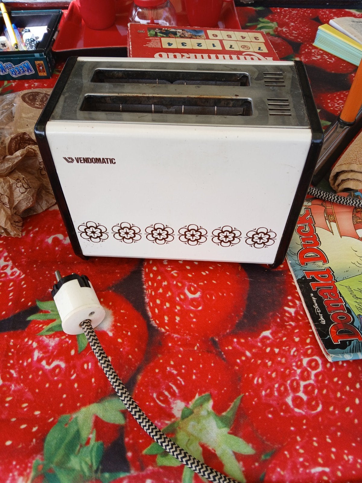 Vendomatic retro broodrooster bloemen, Witgoed en Apparatuur, Ophalen of Verzenden, Gebruikt
