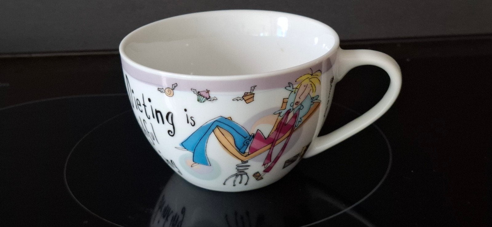 Born to shop- Johnson Brothers 10,5 cm ontbijtmok, kom, Ophalen of Verzenden, Zo goed als nieuw, Overige stijlen, Kop(pen) en/of Schotel(s)