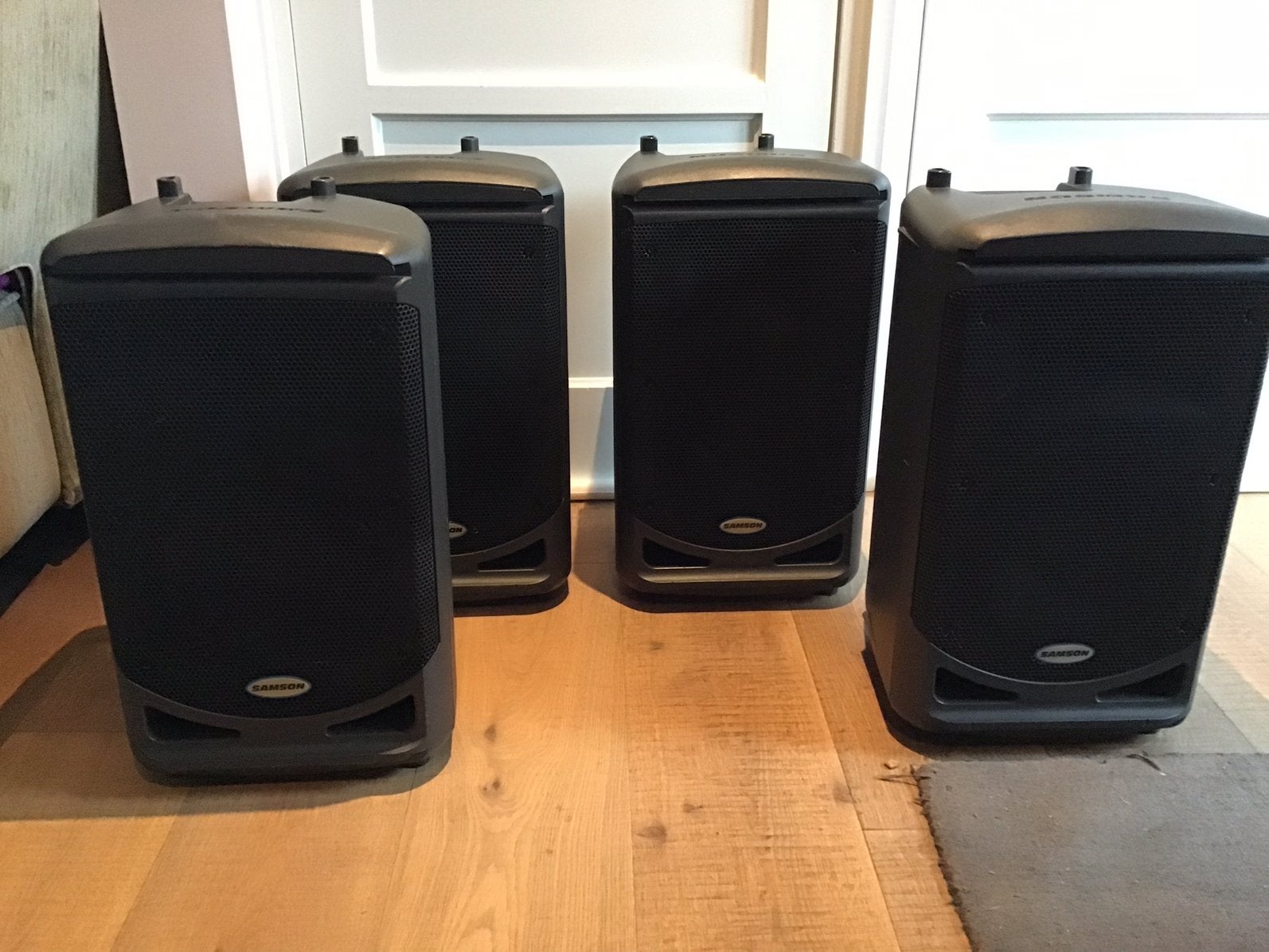 4 Samson buiten speakers 250 w per speaker, Ophalen, Gebruikt, Overige merken