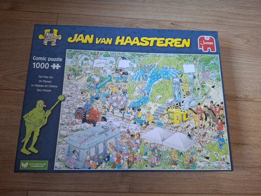 Jan van Haasteren puzzel (De Filmset) NIEUW, Hobby en Vrije tijd, Denksport en Puzzels, Ophalen of Verzenden, 500 t/m 1500 stukjes