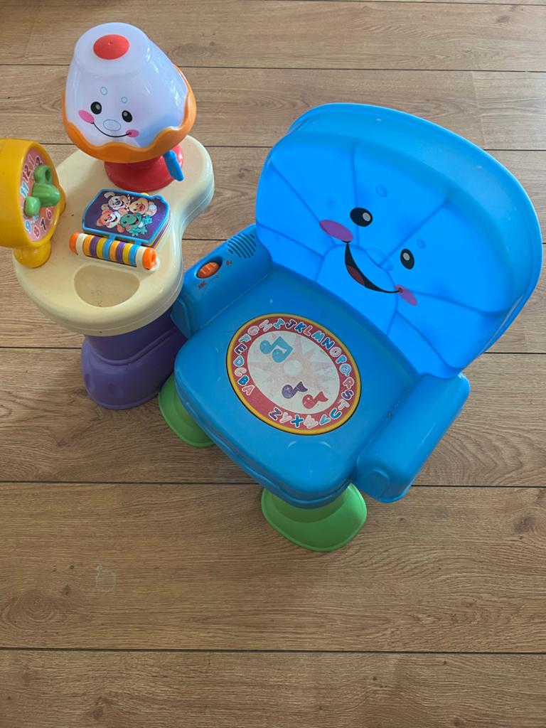 Baby muziekstoel met licht en geluid, Ophalen, Gebruikt, Overige typen, Met licht