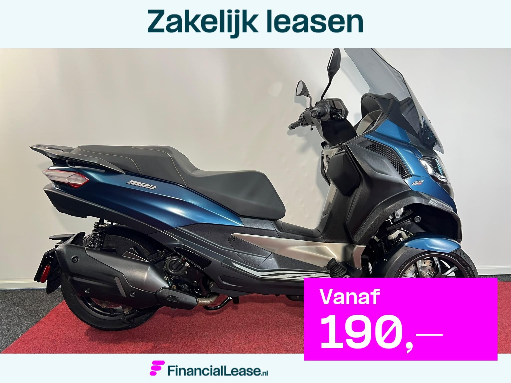 Piaggio MP3 530 HPE Exclusive, Traction Control, Bedrijf, 12 t/m 35 kW, Scooter
