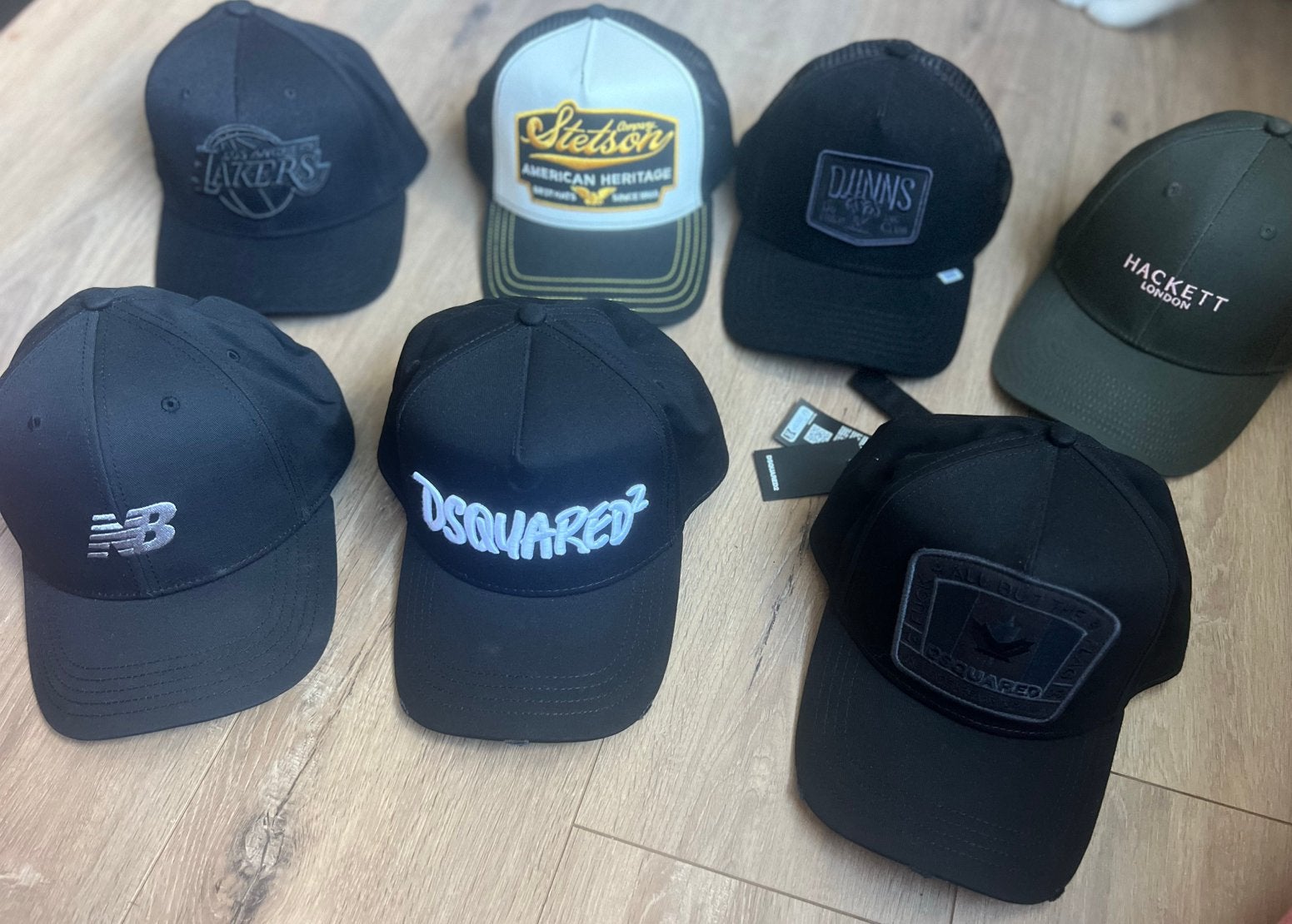 7 originele heren petten pet Dsquared stetson lakers Hackett, Ophalen of Verzenden, Zo goed als nieuw, One size fits all, Pet