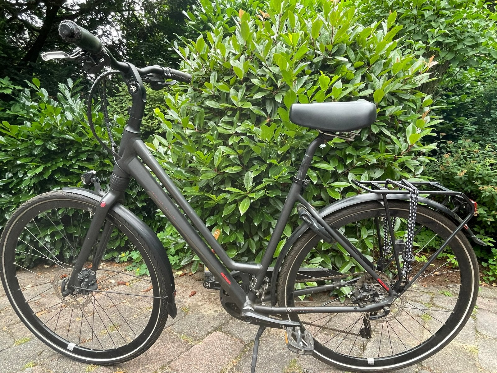 KOGA City Bike zwart. Herenfiets zonder stang, Ophalen, 53 tot 56 cm, Versnellingen, Zo goed als nieuw