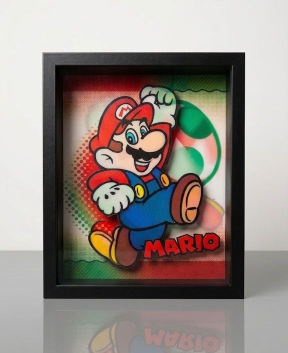 Partij 3D-wanddecoratie met Super Mario/ Yoshi afbeelding, NHP International, Nieuw, Ophalen of Verzenden, Info@nhp-international.com