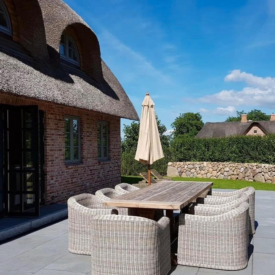 Buitentegels Bourgondische dallen Chateau vloeren tegels, Tuin en Terras, Ophalen of Verzenden, Nieuw, Natuursteen, 10 m² of meer