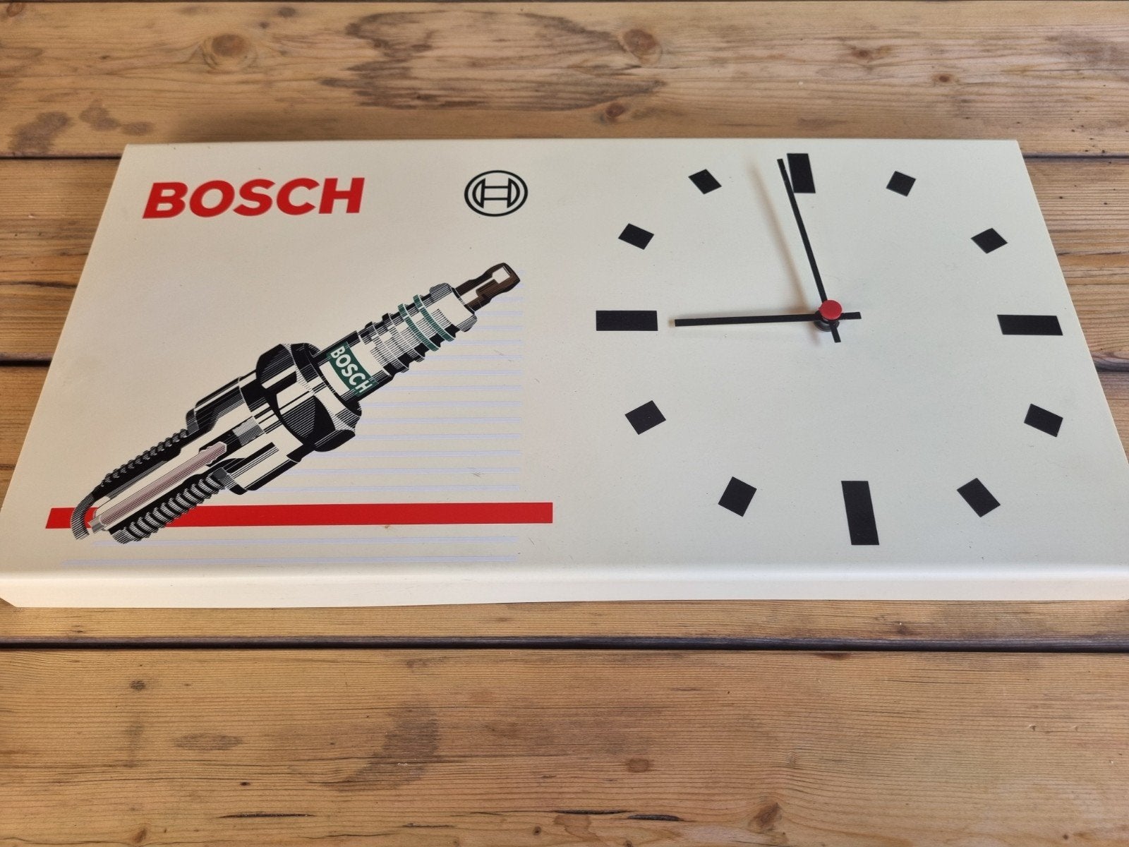 Oude Bosch Bougie Klok - Uniek Garage Decor, Ophalen of Verzenden
