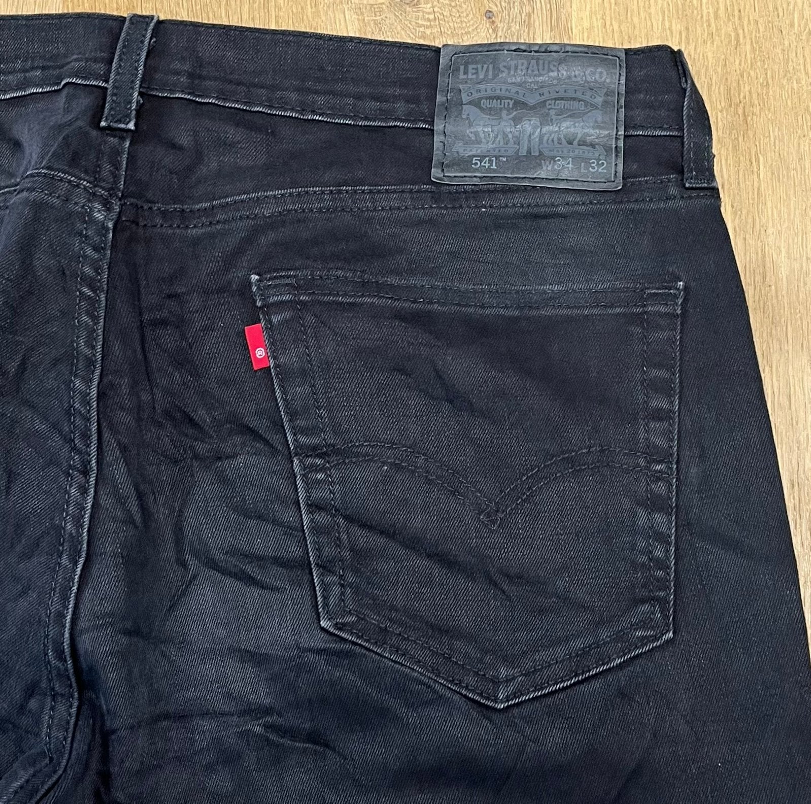 Levi’s 541 athletic taper jeans zwart - Maat W34 L32, Ophalen of Verzenden, Zo goed als nieuw, Zwart, W33 - W34 (confectie 48/50)