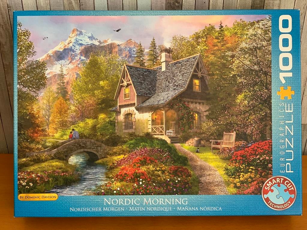 Eurographics puzzel 1000 stukjes. Nordic Morning, Hobby en Vrije tijd, Ophalen of Verzenden, 500 t/m 1500 stukjes, Zo goed als nieuw
