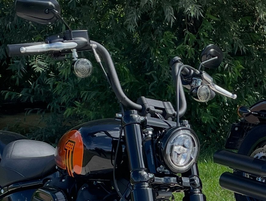 Origineel zwart Harley davidson stuur. 10 inch apehanger., Ophalen, Gebruikt