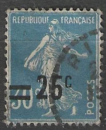 Frankrijk 1926/1932 - Yvert 217 - Type Semeuse - Opdruk (ST), Verzenden, Gestempeld
