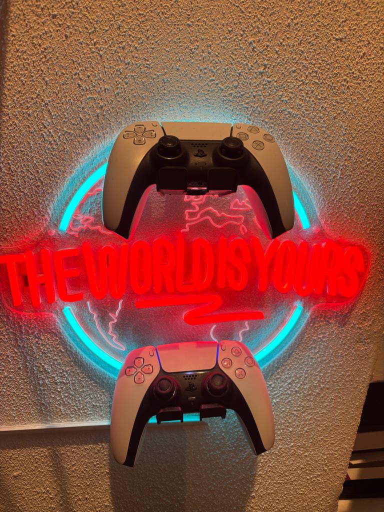 PS5 Controller Houder met Neon LED Verlichting, Ophalen of Verzenden, Zo goed als nieuw, Overige typen, PlayStation 5