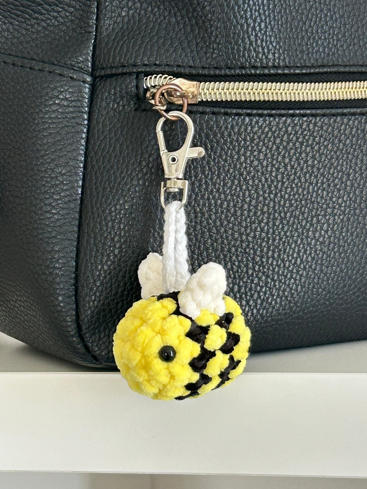 Gehaakte bij sleutelhanger/ chrocet bee keychain, Verzamelen, Ophalen of Verzenden, Nieuw