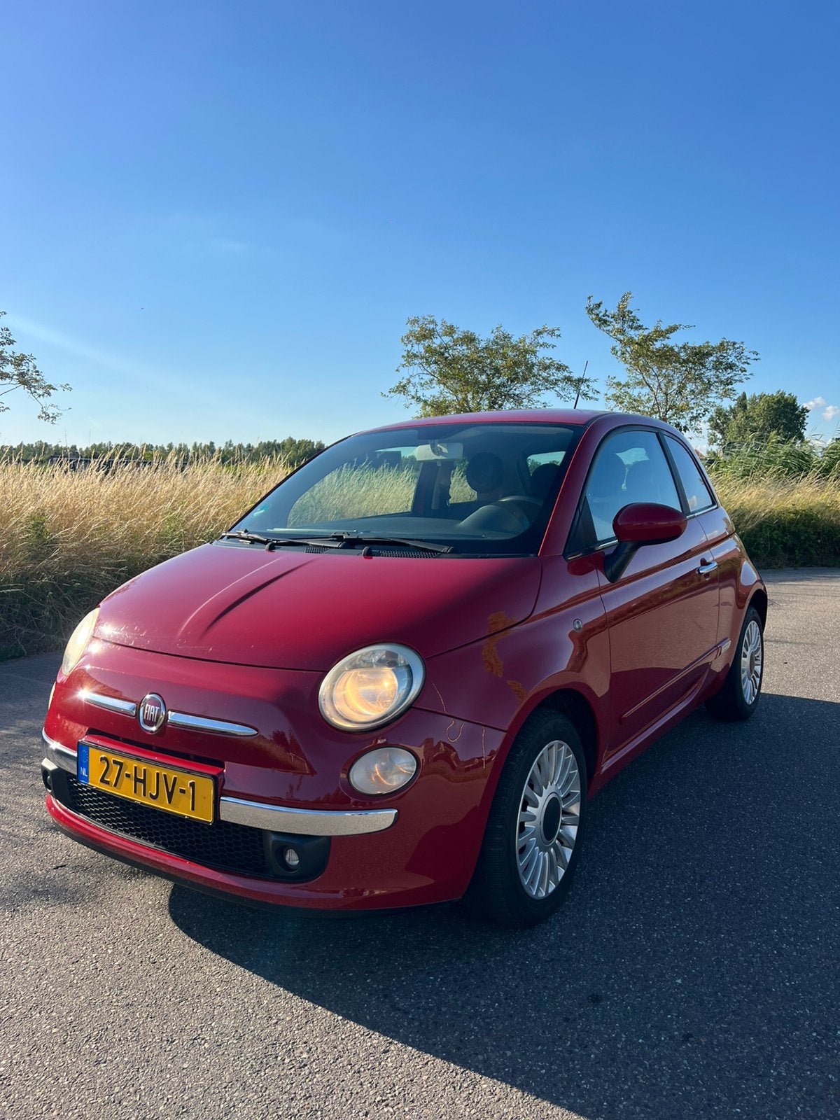 Fiat 500 1.4 sport 16V Rood, Auto's, Voorwielaandrijving, 4 cilinders, Adaptieve lichten, 4 stoelen