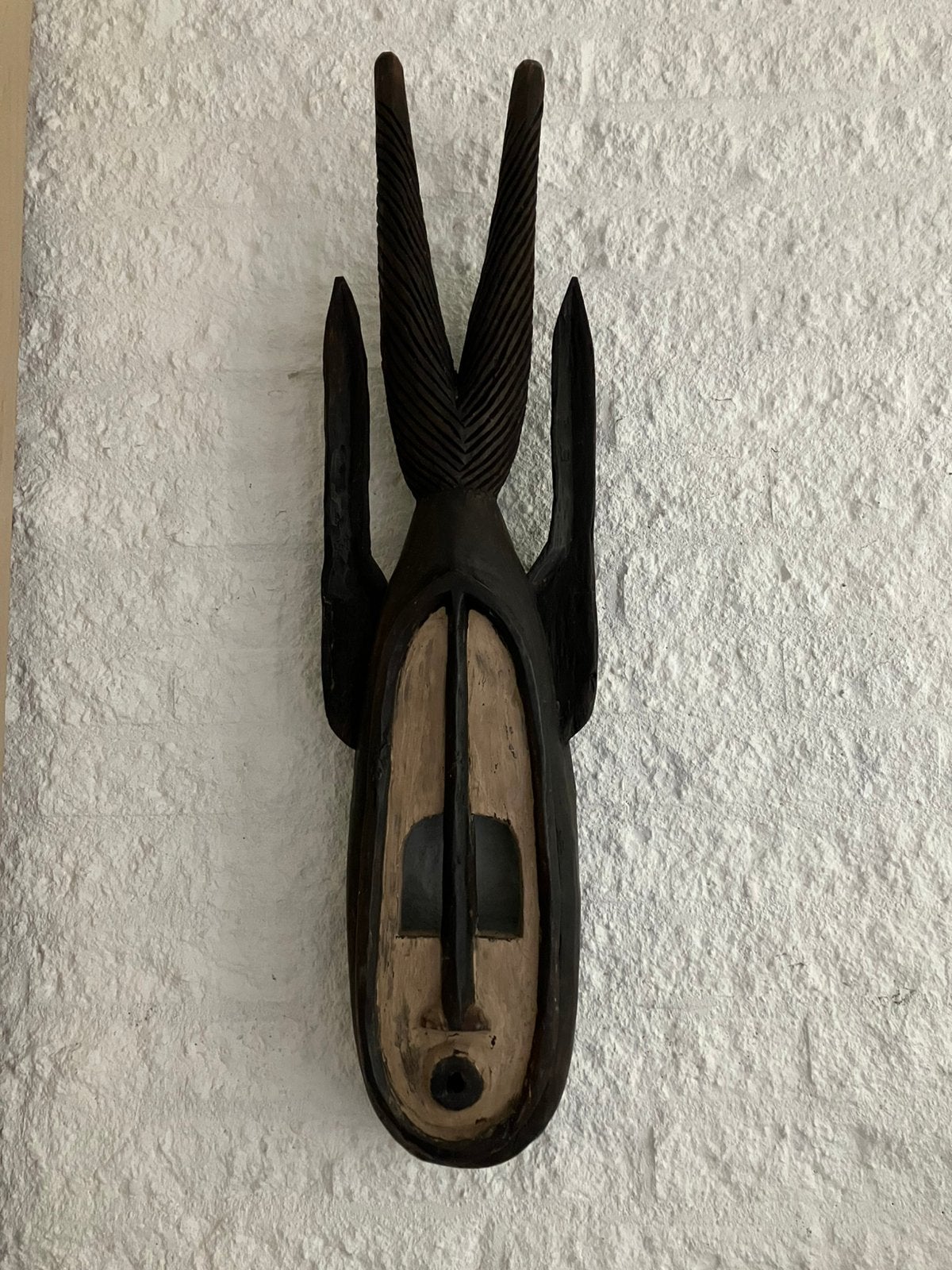 Houten masker uit Indonesië, Oosters, 20 cm, Hout, Decoratieobject