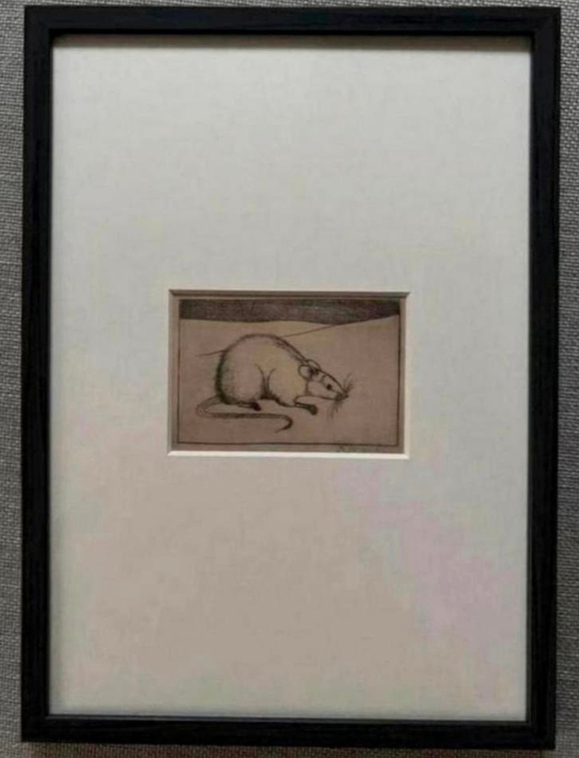 Jan Mankes 1889-1920 / Originele Heliogravure Muis 1923, Verzenden, 23 cm, Gravure, Origineel