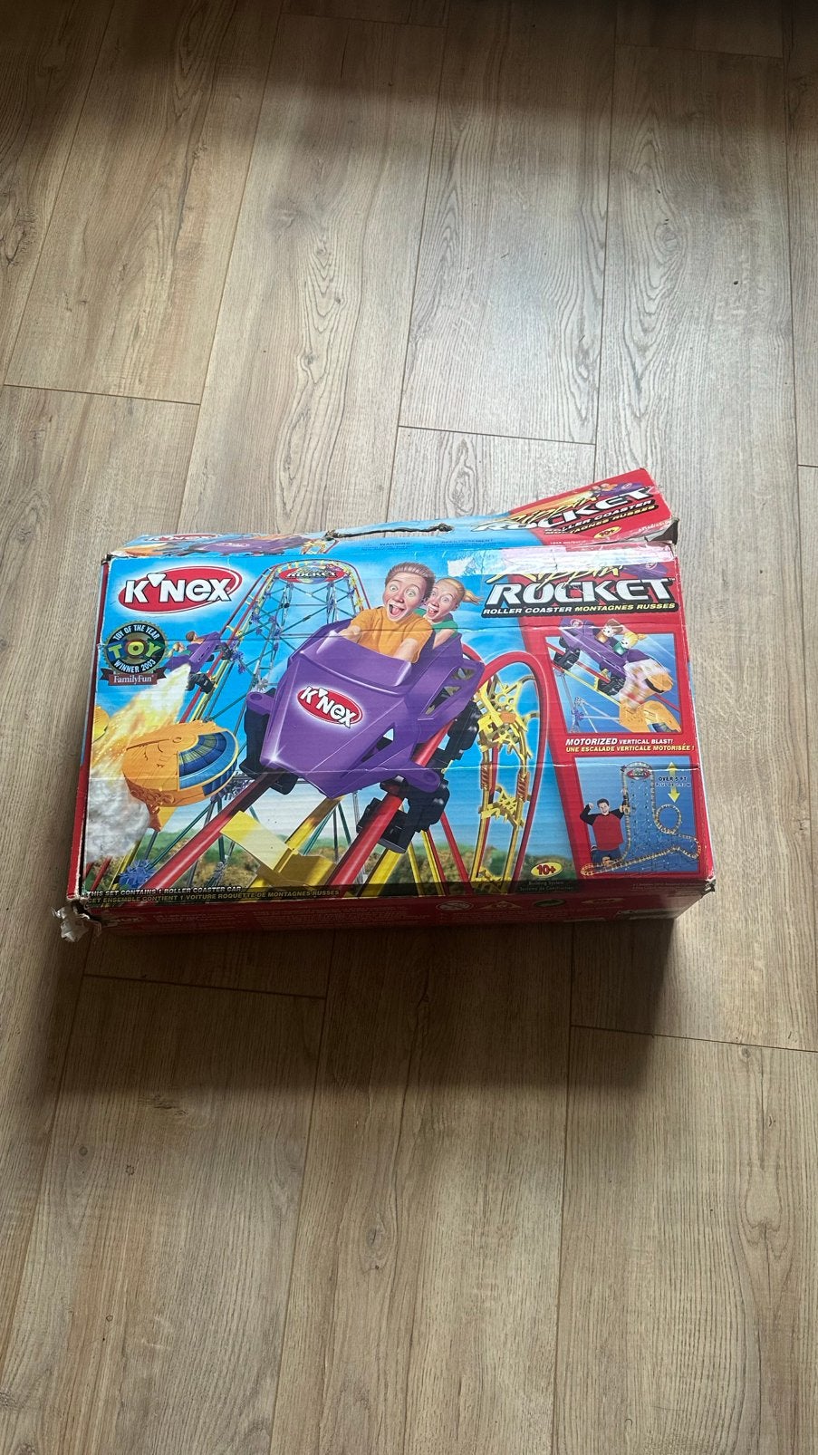 Knex rippin rocket rollercoaster achtbaan uit 2003, Ophalen of Verzenden, Gebruikt