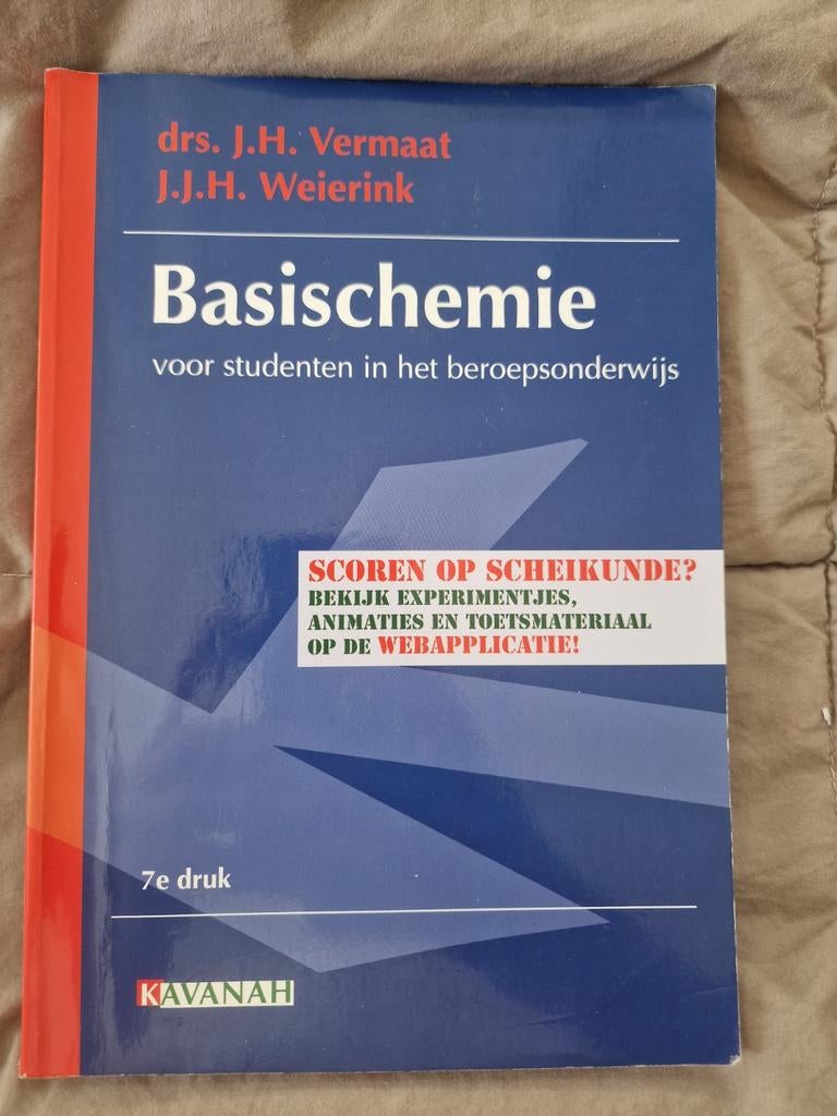Basischemie voor studenten in het beroepsonderwijs, Boeken, Ophalen of Verzenden