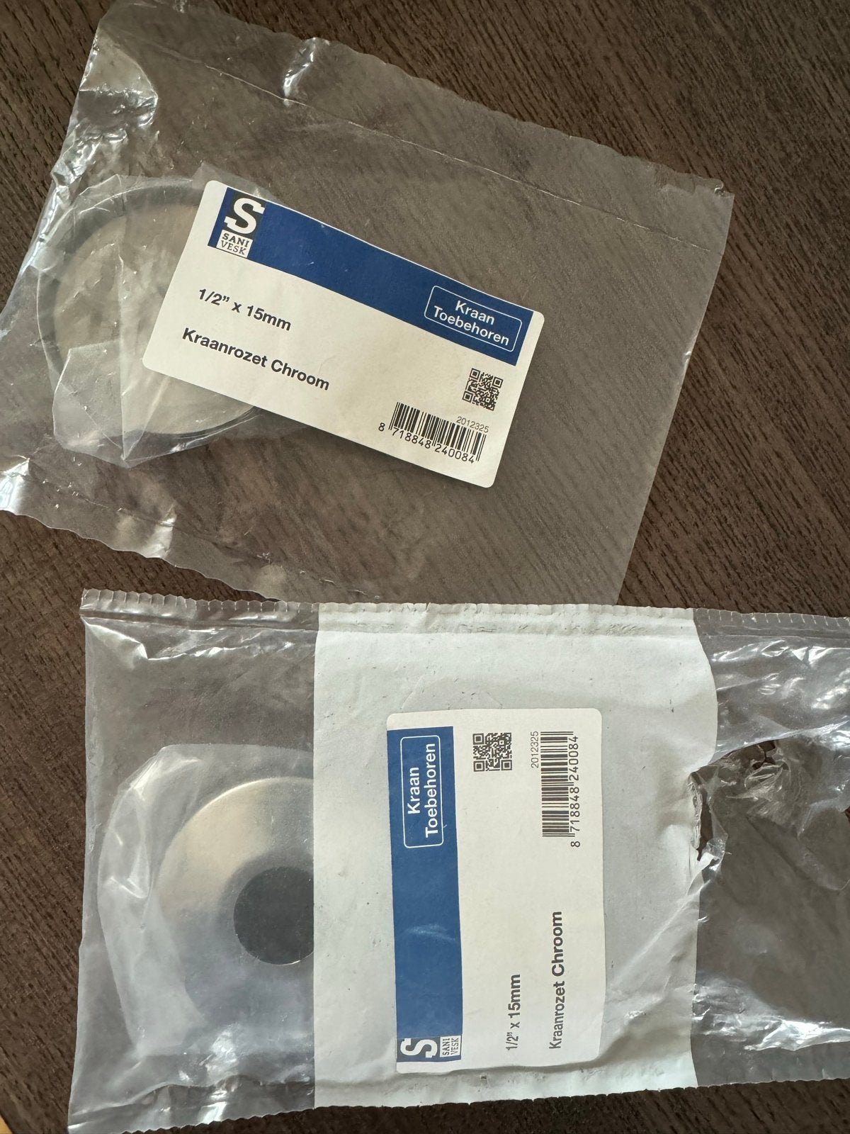 Kraanrozet Chroom 1/2" x 15mm - Nieuw, Ophalen of Verzenden, Nieuw, Chroom, Kraan