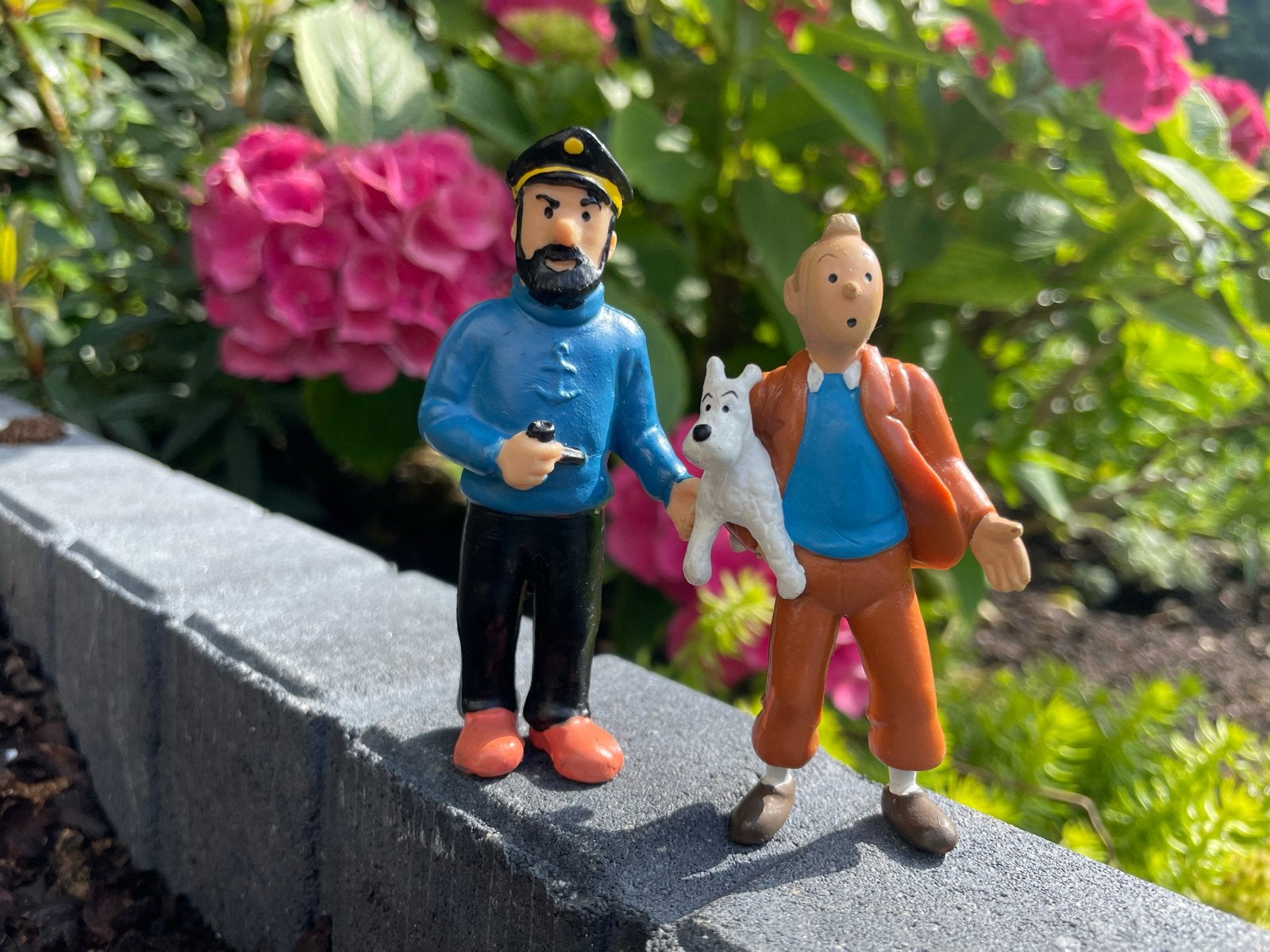 Kuifje en Kapitein Haddock figuurtjes Herge Plastoy, Verzamelen, Ophalen of Verzenden, Zo goed als nieuw