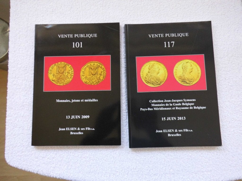 2 veilingcatalogi munten, jetons en medailles, Ophalen of Verzenden, Vóór koninkrijk, Overige waardes, Setje