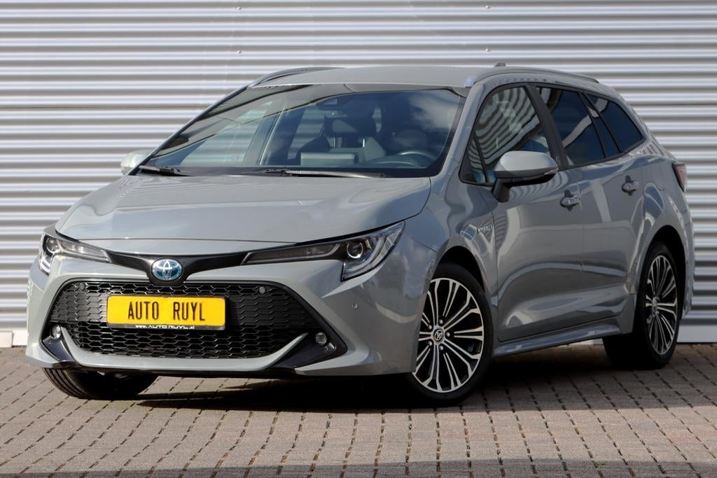 Toyota Corolla Touring Sports 2.0 Hybrid Team (bj 2021), Auto's, 1345 kg, Stof, Gebruikt, Zwart