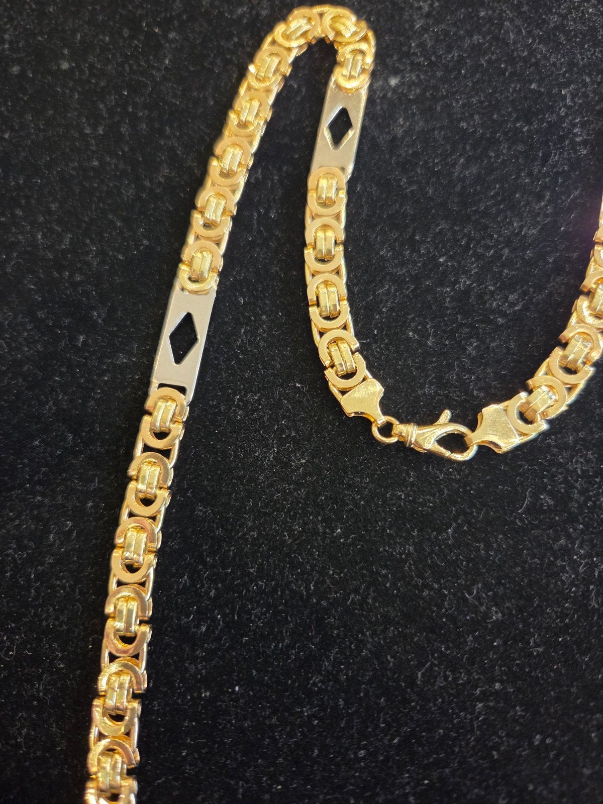 14 k gouden platte koningsketting 54,2 gram, Sieraden, Tassen en Uiterlijk, Kettingen, Ophalen of Verzenden, Nieuw, Goud, Goud