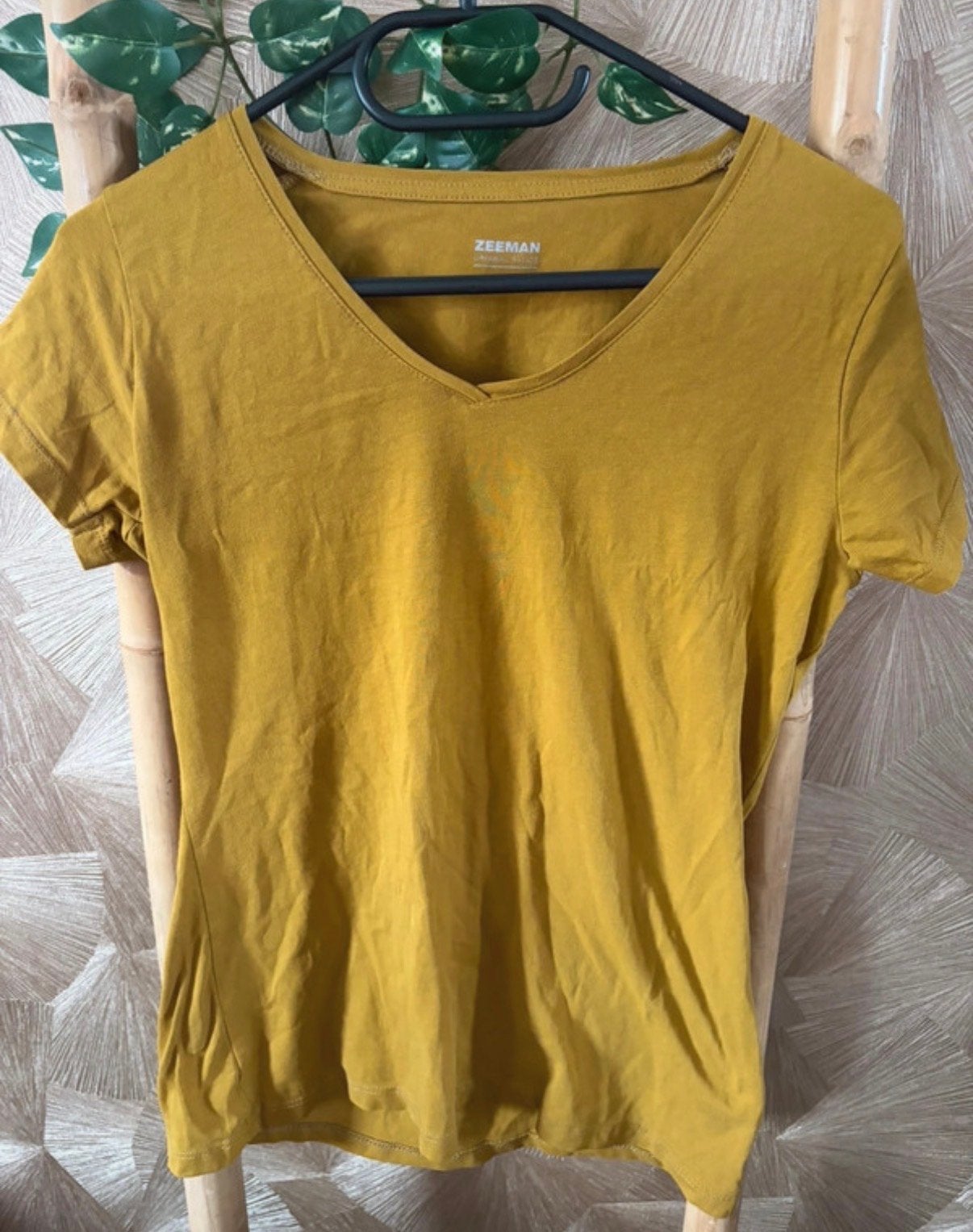 Zeeman Dames Shirt Maat 40, Maat 38/40 (M), Geel, Ophalen of Verzenden, Korte mouw