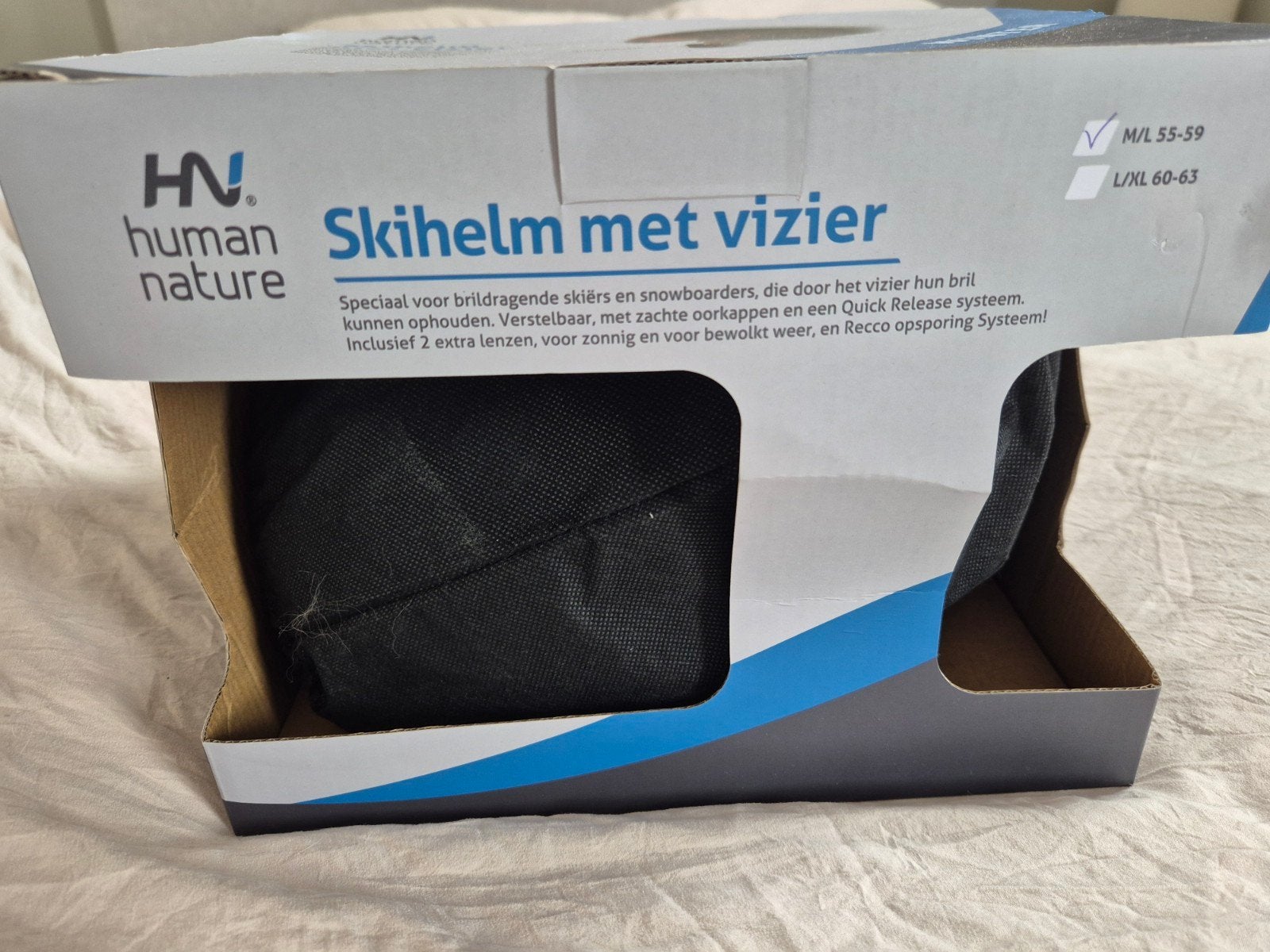 Skihelm met vizier - Nieuw in doos, Human Nature, Ophalen of Verzenden, Nieuw, Overige typen