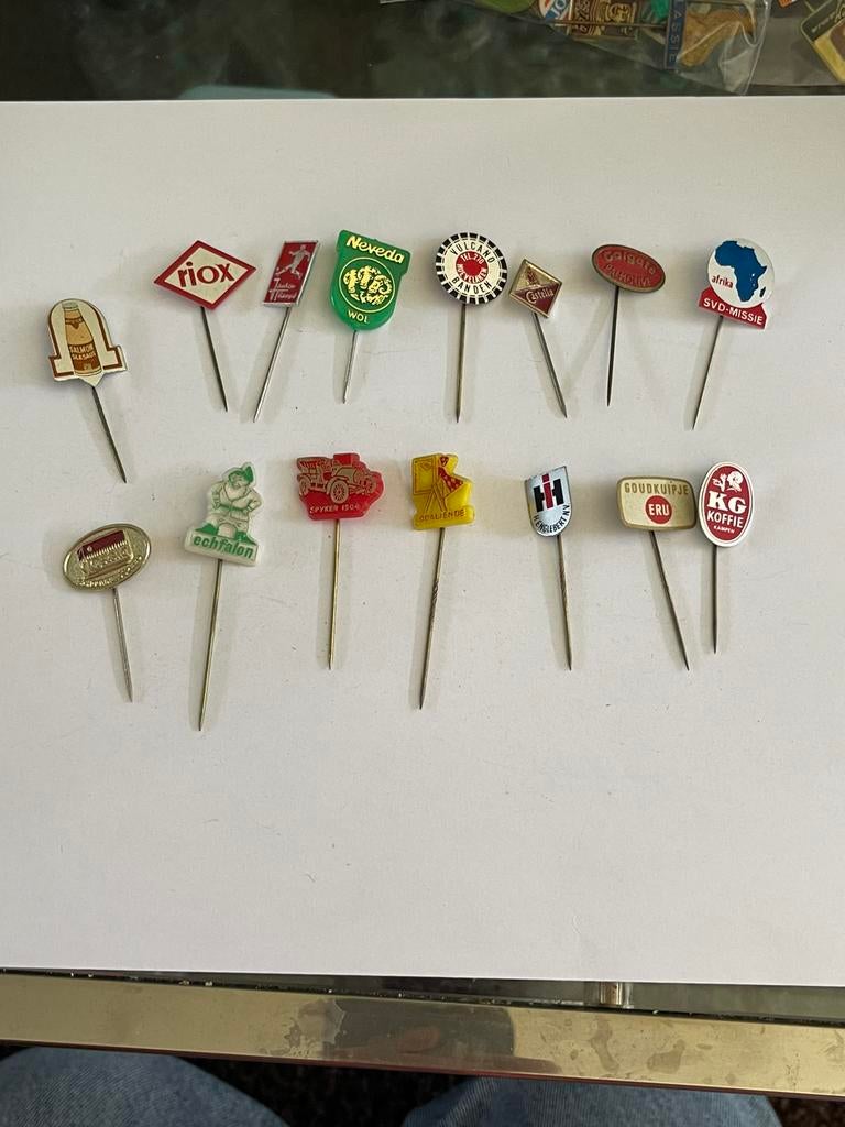 Vintage jaren ‘60 speldjes set 30, Verzamelen, Ophalen of Verzenden, Zo goed als nieuw, Overige onderwerpen