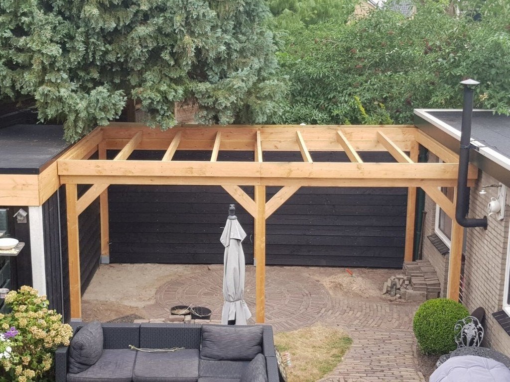 b keus carort overkapping 300x600cm, Ophalen, Zo goed als nieuw, 250 cm of meer, Overige typen