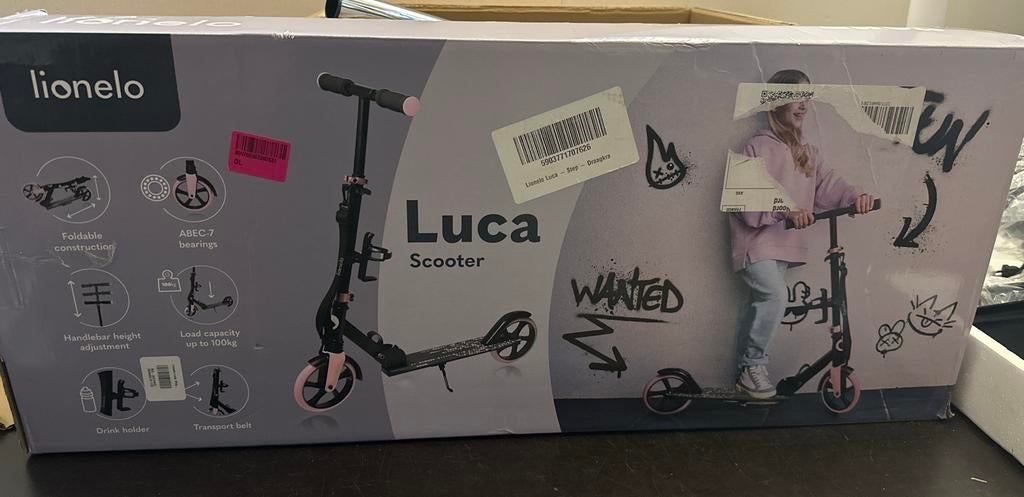 Nieuwe Lionelo Luca Scooter - Roze/Zwart, ., Ophalen of Verzenden, Zo goed als nieuw, .