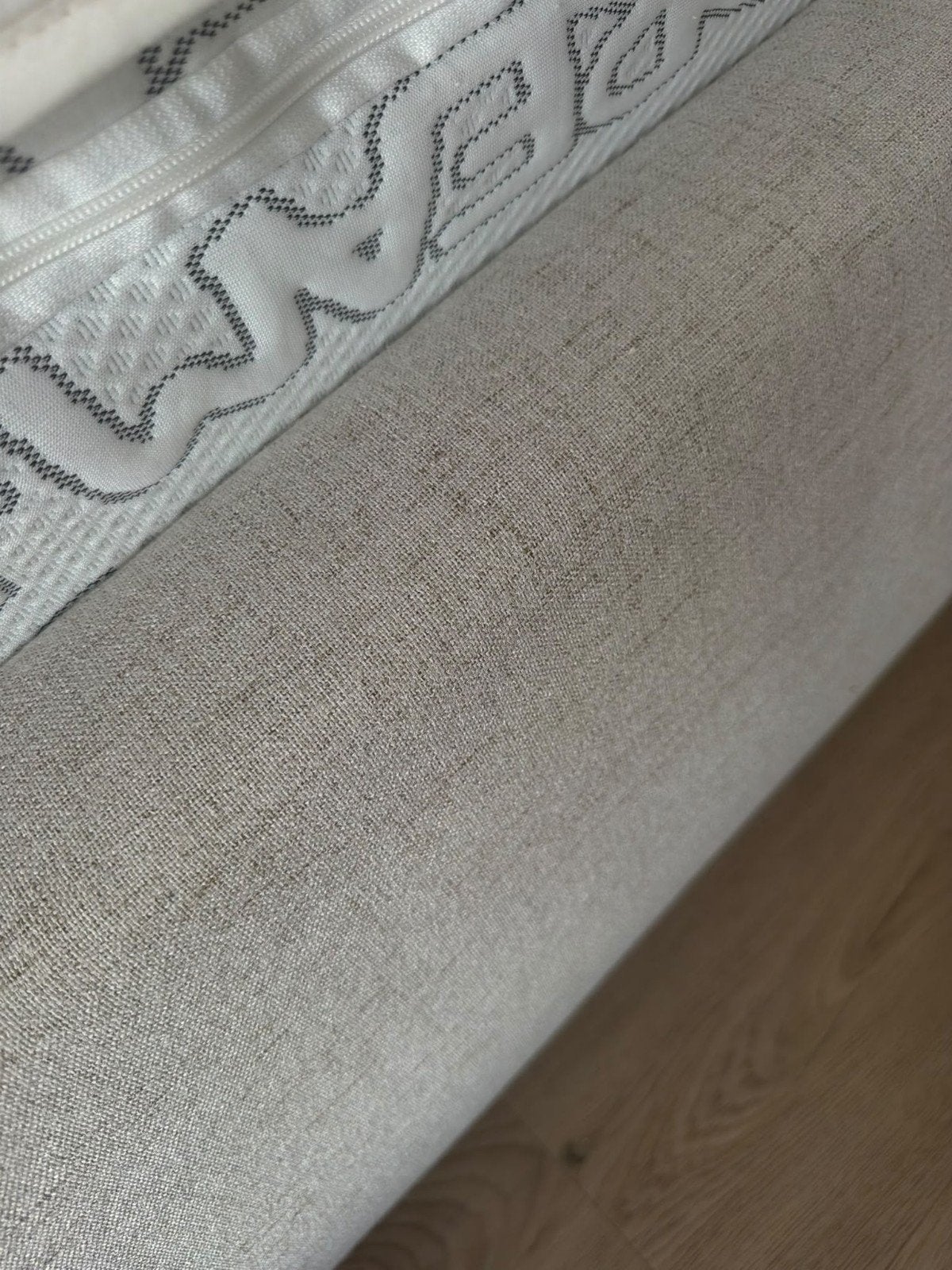 Japandi bed 160x200 met opbergruimte – beige, Ophalen, Verstelbaar, Beige, Modern met opbergruimte