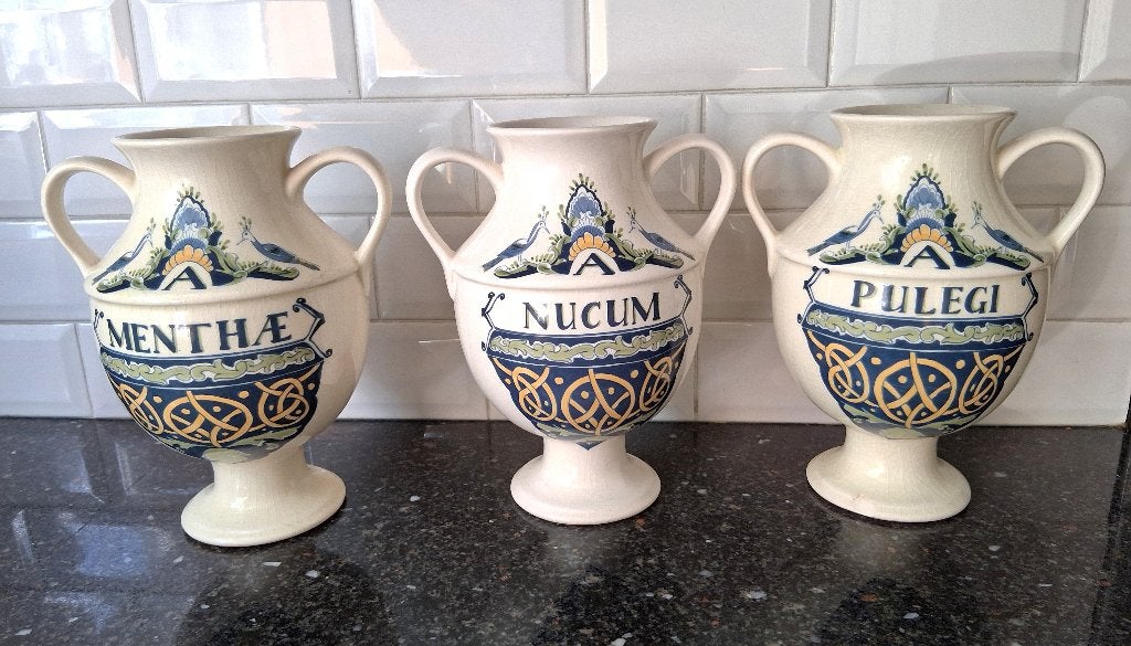Set van 3 vintage InterPharm Unicum vazen - Made in Holland, Antiek en Kunst, Ophalen of Verzenden