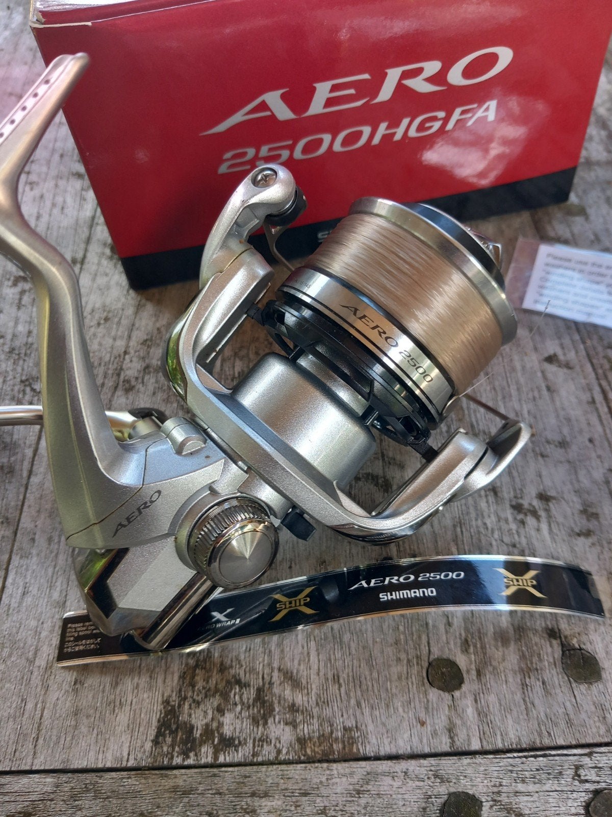 Prachtige molen >> Shimano Aero 2500 HGFA, Watersport en Boten, Hengelsport | Zeevissen, Ophalen, Zo goed als nieuw, Molen
