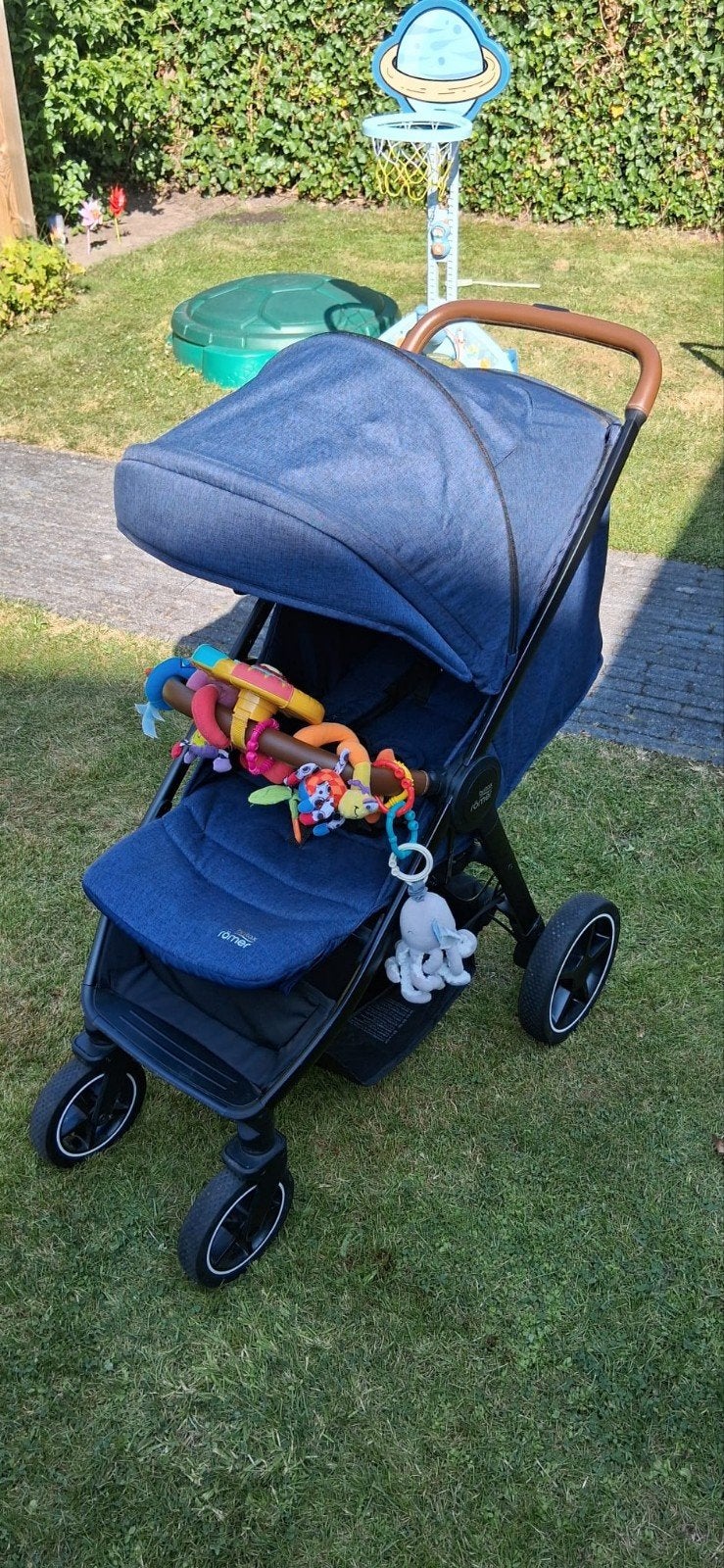 Britax Römer Agile R buggy – Marineblauw, Ophalen, Zonnekap