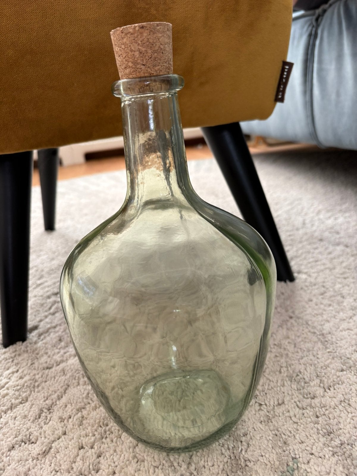 Kleine gistfles 30 cm hoog, Gebruikt, 30 cm, Ophalen of Verzenden, Glas