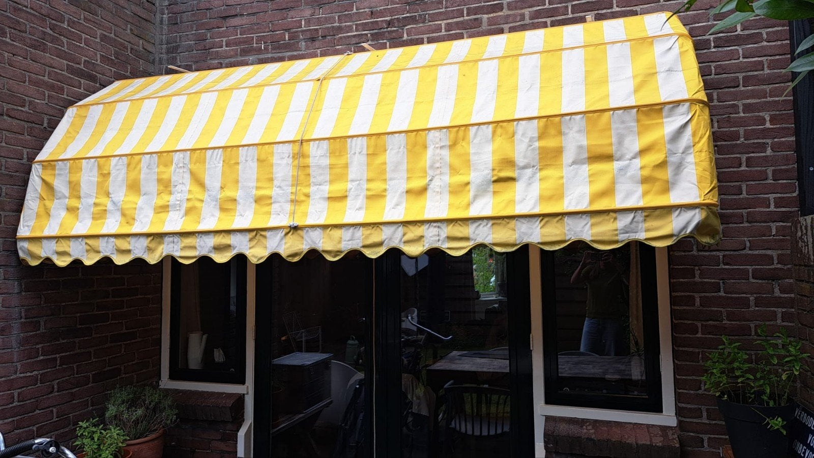 Markies 3.00 meter breed met aluminium ombouw, Minder dan 150 cm, Ophalen, Gebruikt, Markies