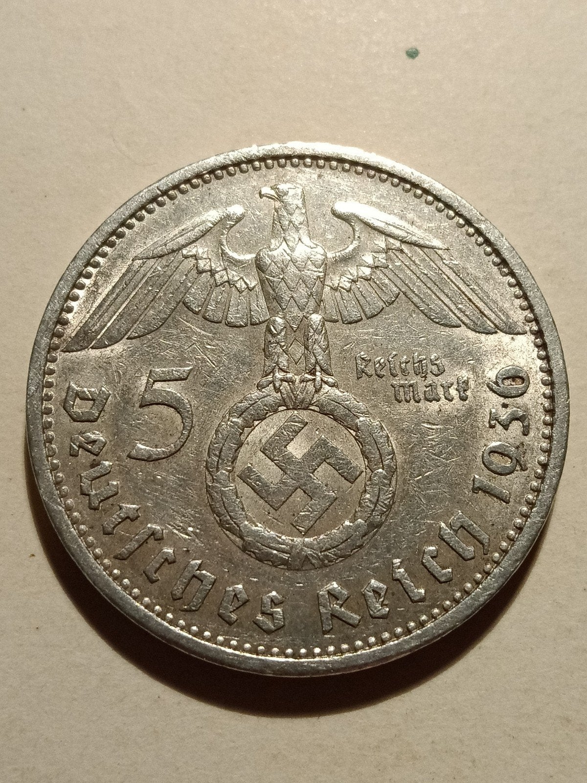 Vijf reichsmark 1936 zilver Duitsland, Ophalen of Verzenden, Duitsland