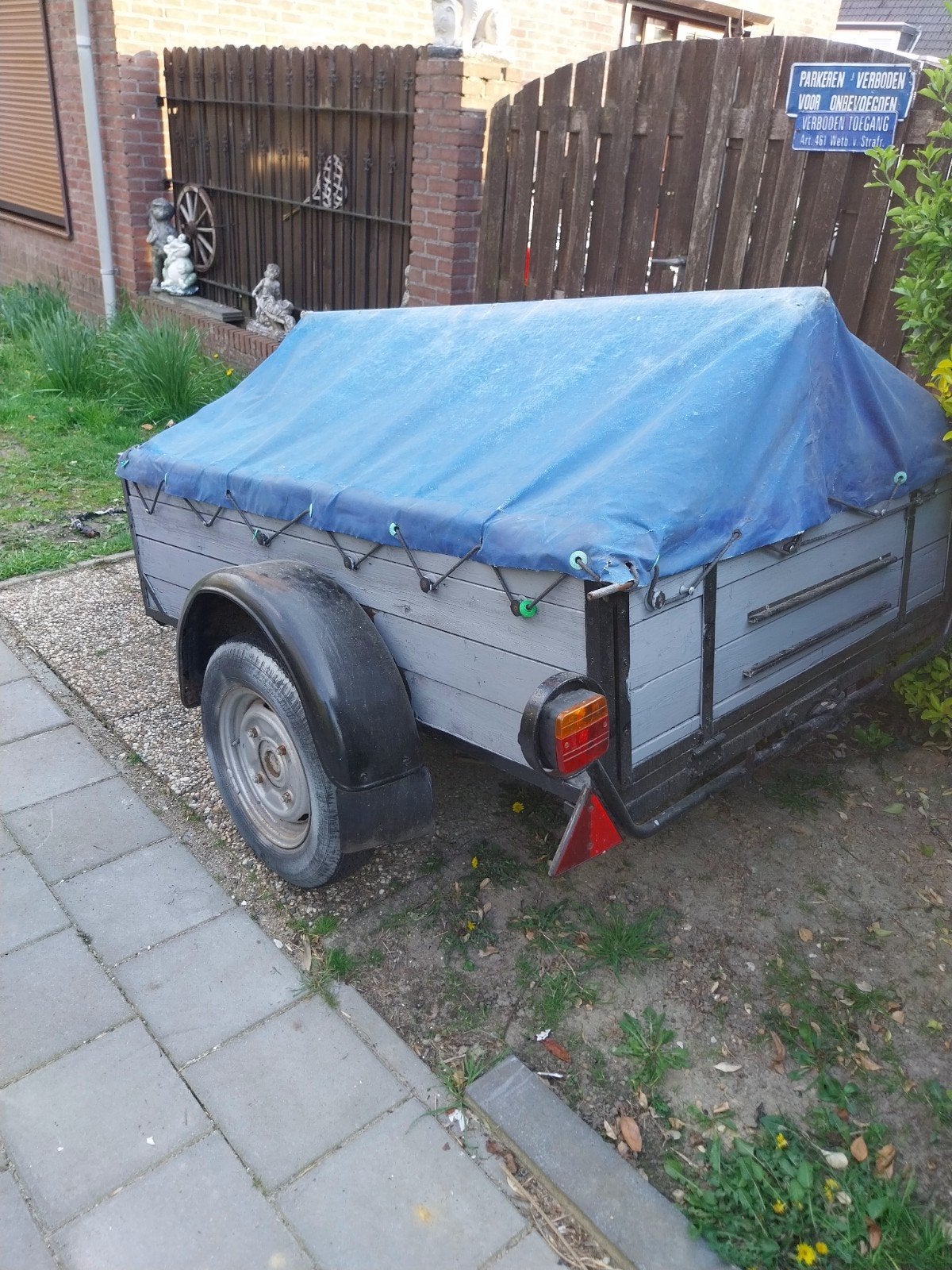 bagagewagen aanhanger, Ophalen, Gebruikt