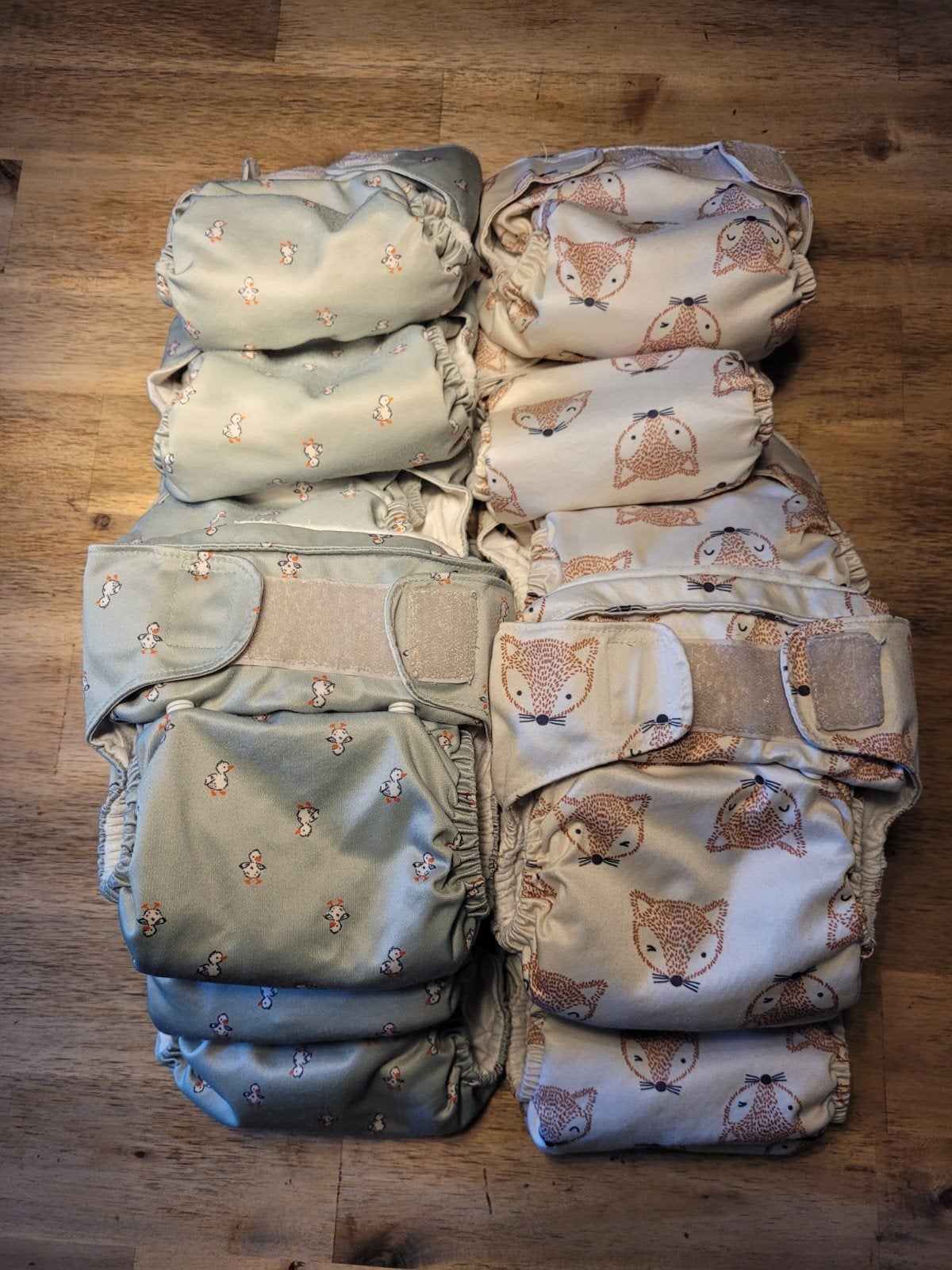 Hema wasbare luiers - 14 stuks met leuke printjes, Ophalen of Verzenden, Gebruikt