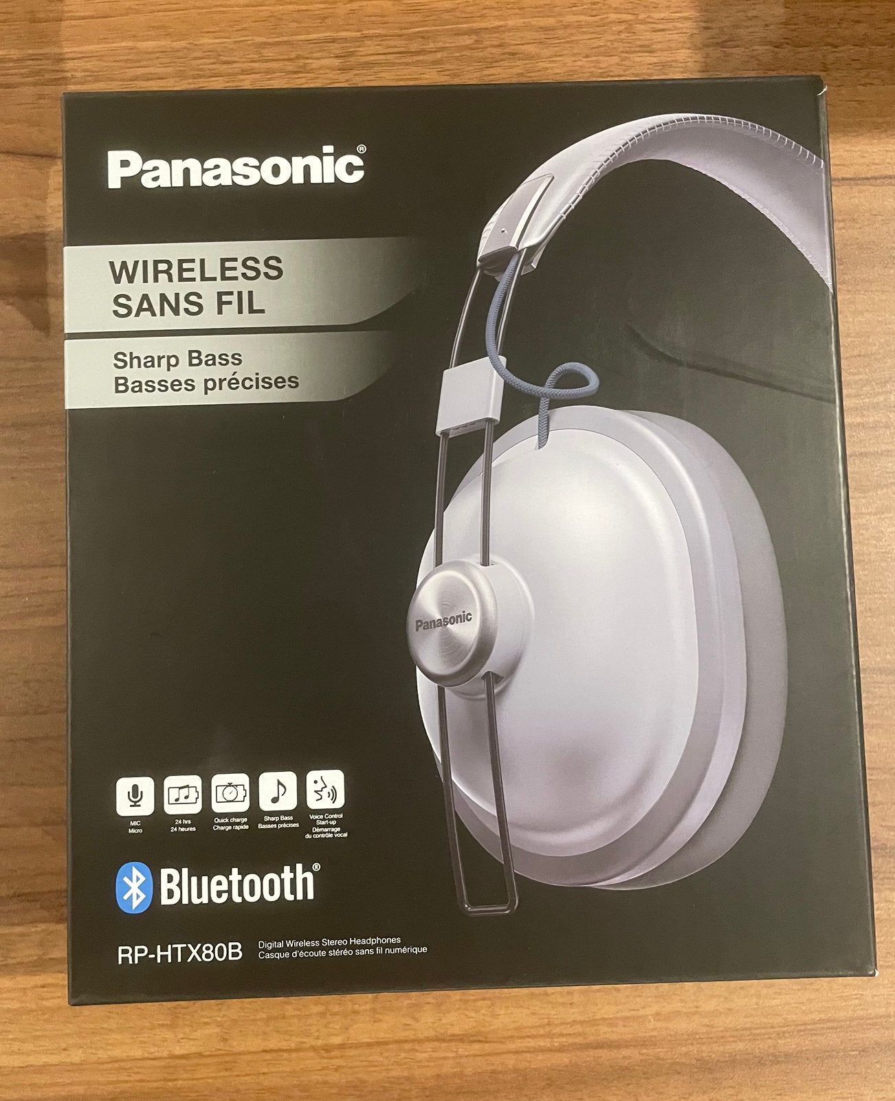 Panasonic RP HTX80B headphones, Audio, Tv en Foto, Koptelefoons, Overige merken, Zilver, Nieuw, Ophalen of Verzenden