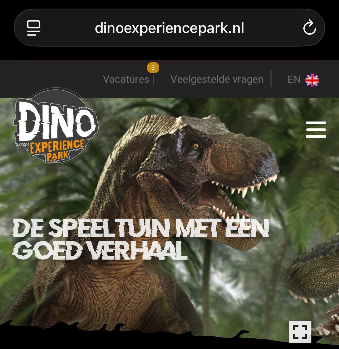 3 tickets 21oktober Dino Experience Park te Gouda, Drie personen of meer, Ticket of Toegangskaart