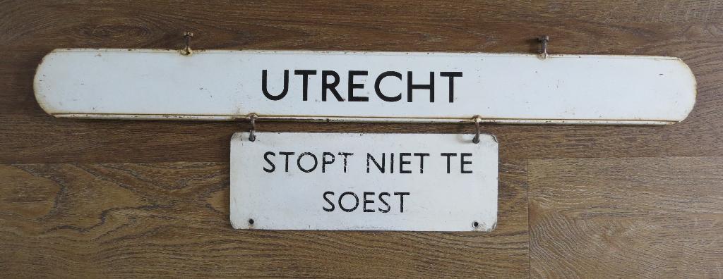 NS Perron ophangbordjes, Ophalen of Verzenden, Gebruikt, Trein, Overige typen