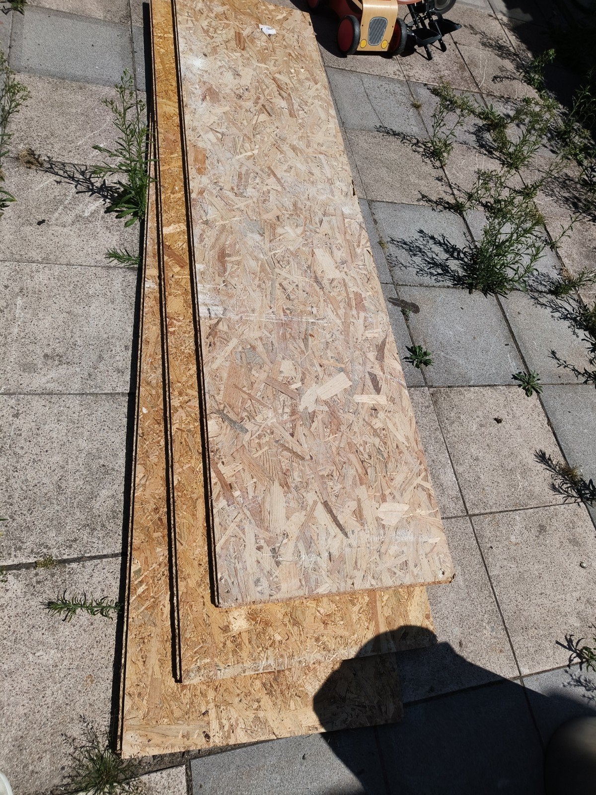 OSB-platen - Diverse afmetingen, Ophalen, Gebruikt, Minder dan 25 mm, 200 tot 250 cm