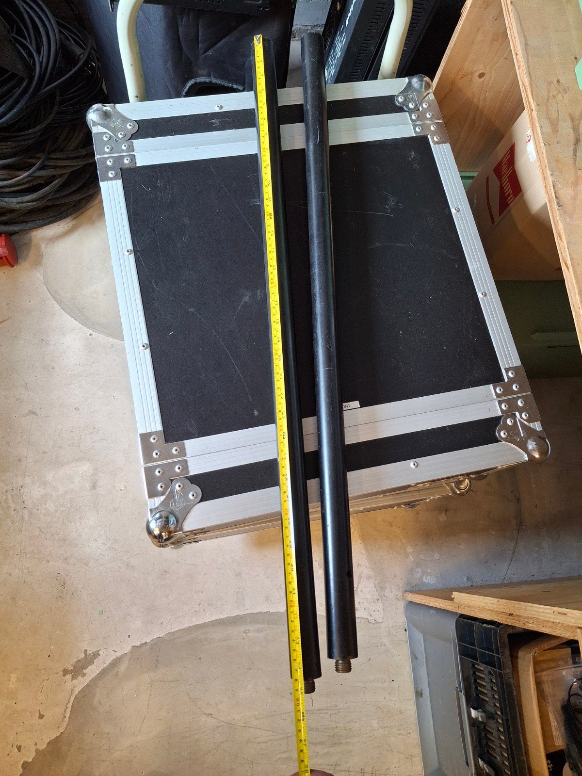 2x Vaste Tussenpalen 90cm met Schroefdraad voor Sub/Top, Ophalen of Verzenden, Gebruikt