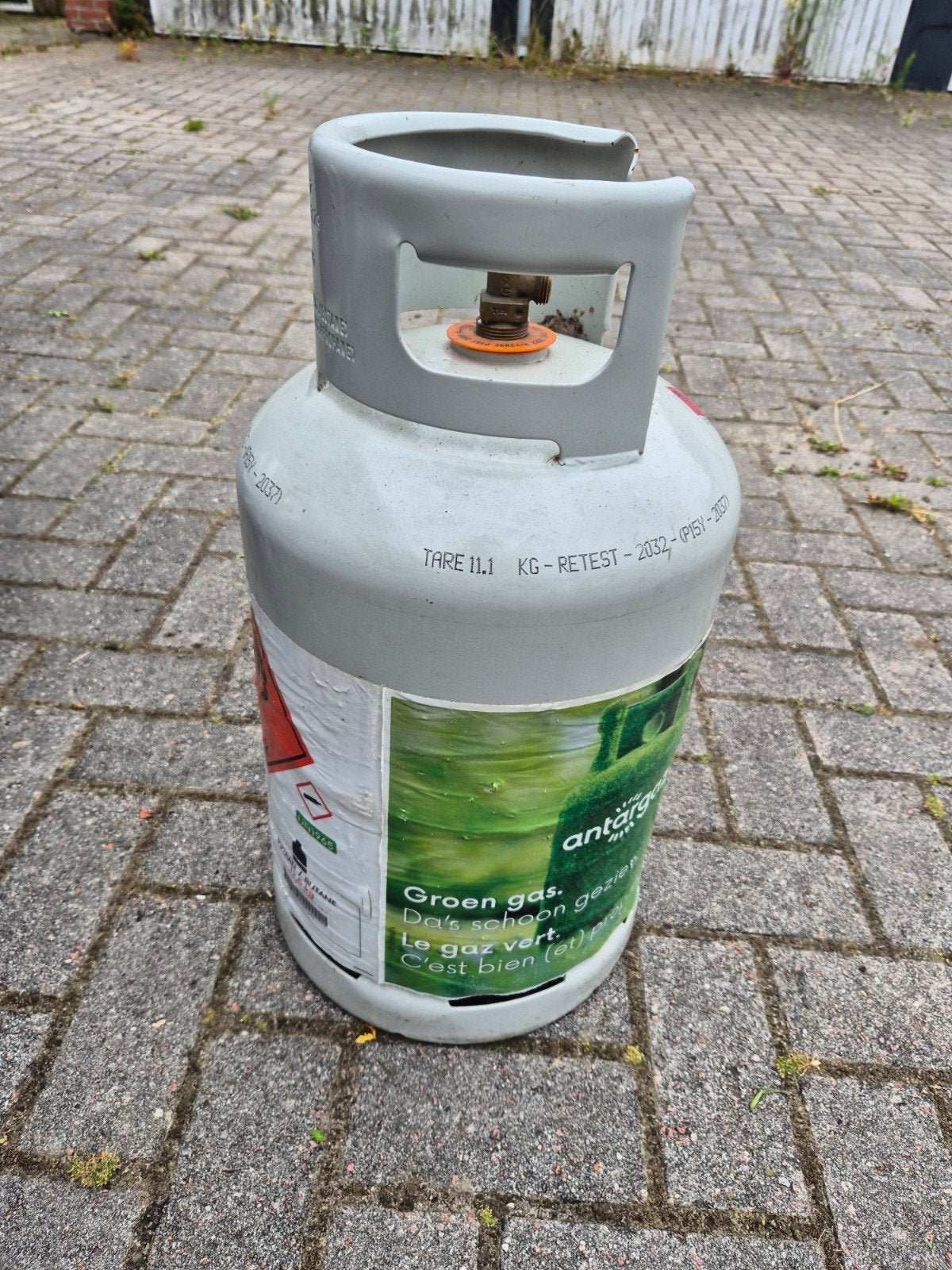 Antargaz Groen Gas Fles - Butaan/Propaan 10.5 kg, Ophalen, Gebruikt, Antargaz